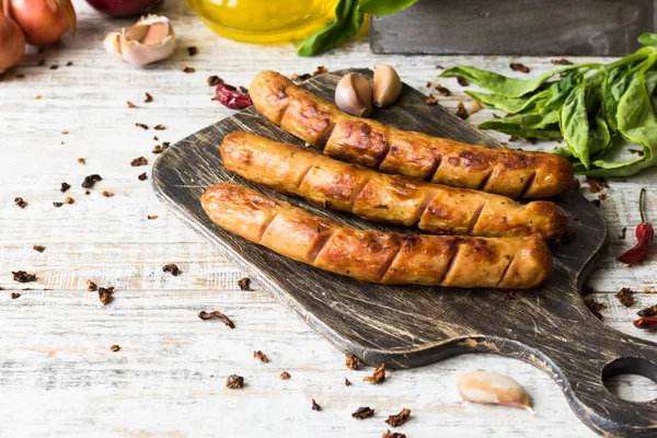 Izgara ızgara sosis