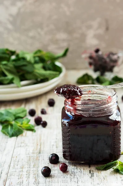 Marmellata di more e ribes — Foto Stock