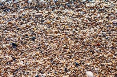 sahilde deniz çakıl renkli granit