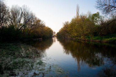 Gün batımında gökyüzü ve bulutlar