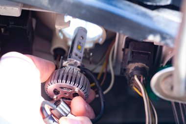 Araç lambaları için ampuller.