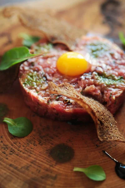 Klassisches Steak Tatar — Stockfoto