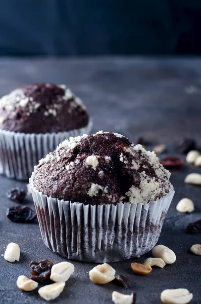 Σπιτικό chokolate capcakes — Φωτογραφία Αρχείου