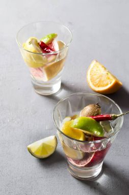 Yaz meşrubat portakal ve limon ile