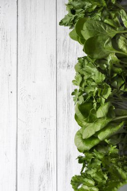 Yeşil sebzeler ile arka plan