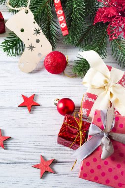 Süslemeli Noel arkaplanı