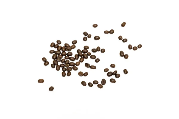 Coffee beans isolated on white background. Close up image. — Stock Photo, Image