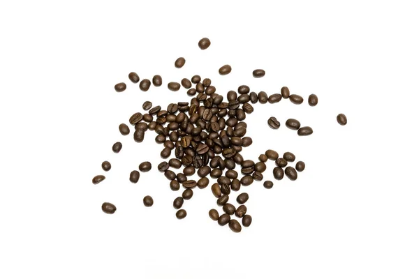Coffee beans isolated on white background. Close up image. — Stock Photo, Image