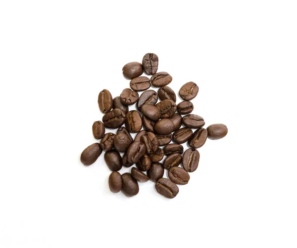 Coffee beans isolated on white background. Close up image. — Stock Photo, Image