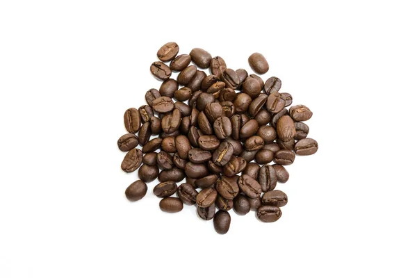 Coffee beans isolated on white background. Close up image. — Stock Photo, Image