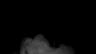Görüntüleri beyaz siyah arka plan üzerine duman. Dolu Hd video.
