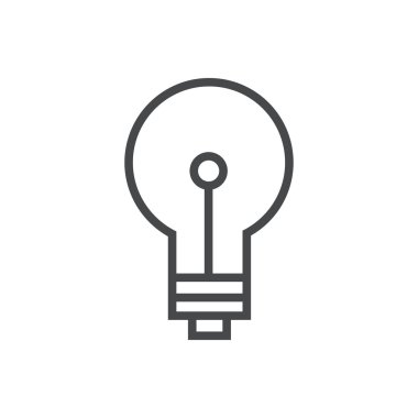 Vektör çağdaş ince çizgi simgesine beyaz