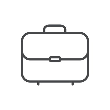 Vektör çağdaş ince çizgi simgesine beyaz