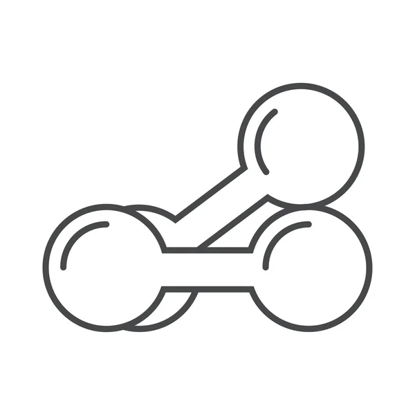 Vector moderno icono de línea delgada en blanco — Vector de stock