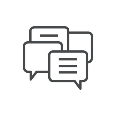 Vektör çağdaş ince çizgi simgesine beyaz