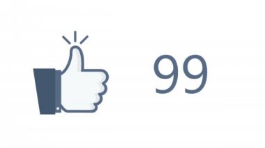 görüntüleri modern teknoloji animasyon başparmak. Mavi kutsal kişilerin resmi gibi. 4k alfa kanalı ile video.