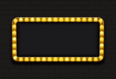 Vektör modern retro reklam panosu arka planı