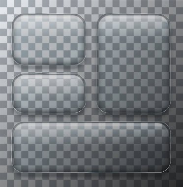 Vektör modern şeffaf cam plakanın örnek arka plan ayarla