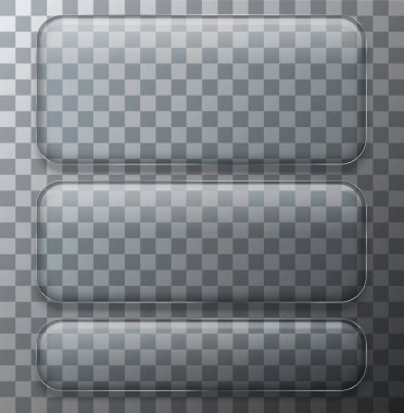 Vektör modern şeffaf cam plakanın örnek arka plan ayarla
