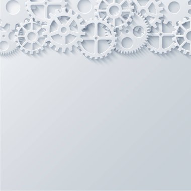 Vektör modern mekanizması endüstriyel kavramı. Teknoloji vites arka plan