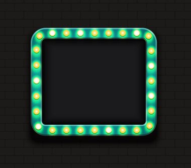 Vektör modern retro reklam panosu arka planı