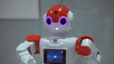 Samara, Rusya - 30 Aralık 2016: robot şehir. Robot Şehir - robotlar etkileşimli bilimsel sergi.