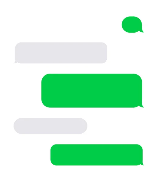 Vektor moderne SMS oder Nachrichtensymbole. Sprechblase. — Stockvektor
