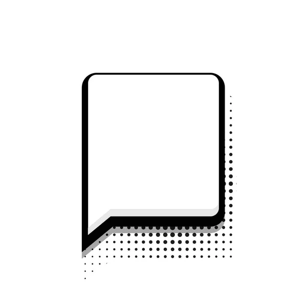 Vetor moderno ícone de discurso bolha meio-tom no fundo branco . —  Vetores de Stock