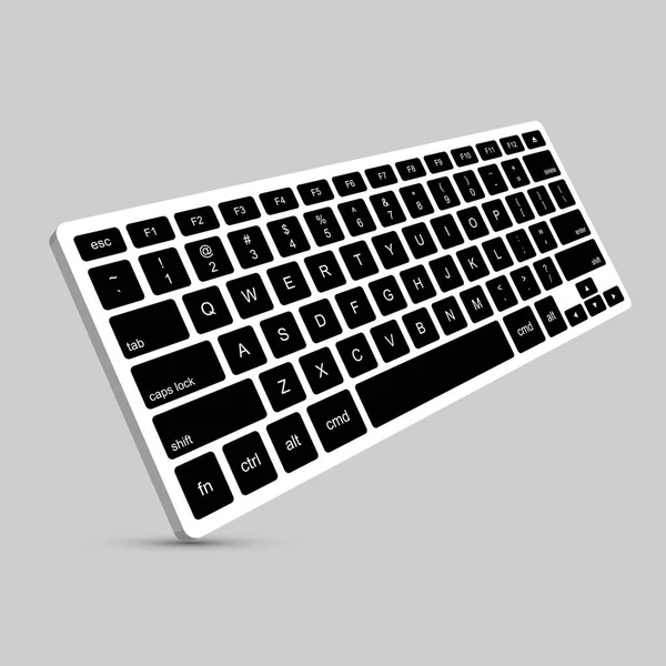 Vetor moderno computador teclado fundo. —  Vetores de Stock