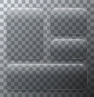 Vektör modern şeffaf cam plakanın örnek arka plan ayarla