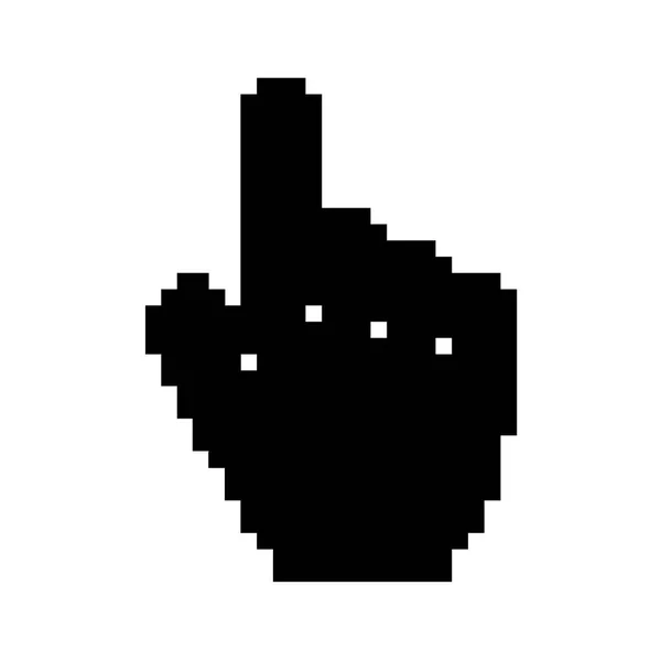 Icono de cursor de mano moderno vectorial sobre fondo blanco . — Vector de stock