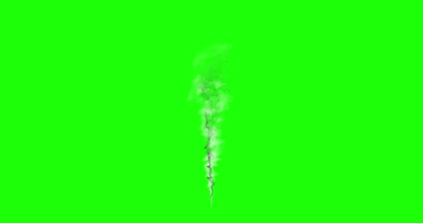 Animation - motion of a cloud of smoke or steam on green — Stock Video