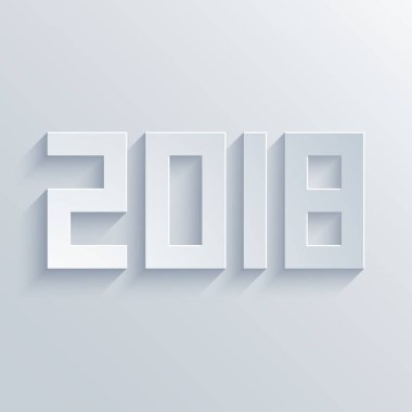 vektör modern 2018 mutlu yeni yıl