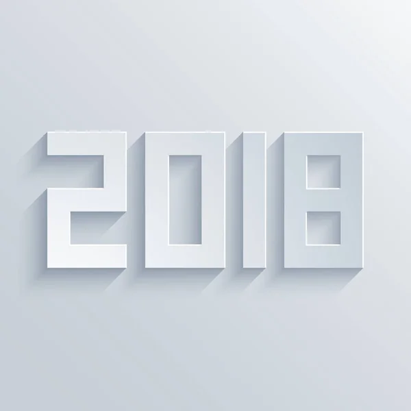 Vektor moderní 2018 šťastný nový rok — Stockový vektor