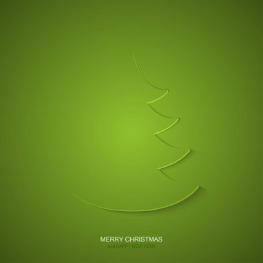 Modern Noel ağacı arka planında vektör. Xmas daveti ya da mutlu yıllar.
