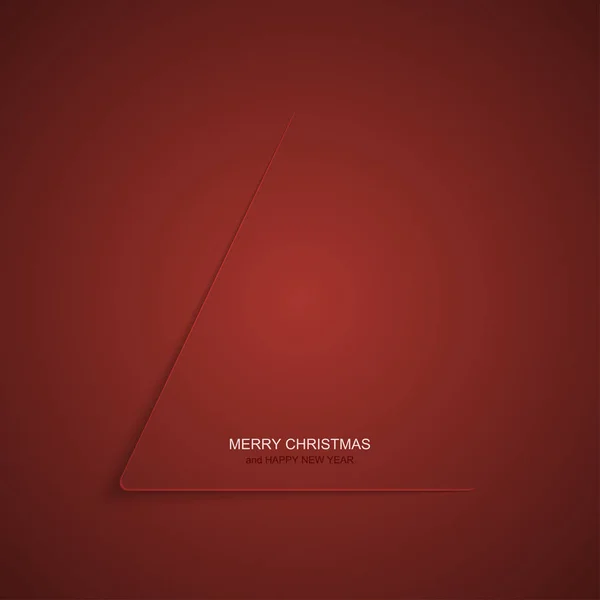 Vektor moderna julgran bakgrund. Inbjudan till jul eller gott nytt år. — Stock vektor
