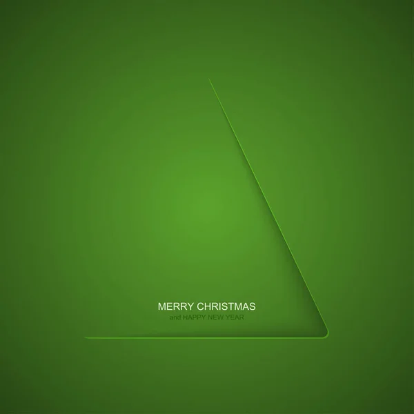 Vettore moderno albero di Natale sfondo. Invito di Natale o felice anno nuovo. — Vettoriale Stock