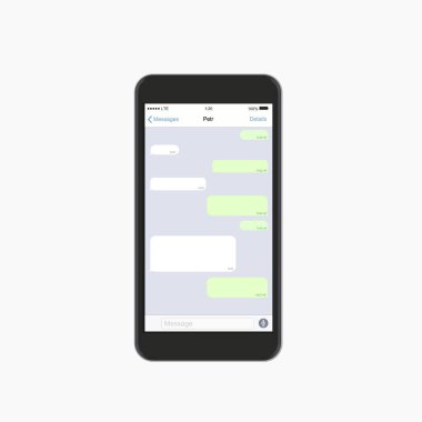 Vektör modern sohbet penceresi. Sosyal ağ kavramı
