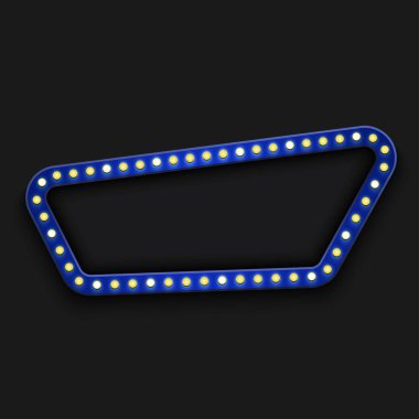 Vektör modern retro reklam panosu arka planı