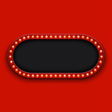 Vektör modern retro reklam panosu arka planı