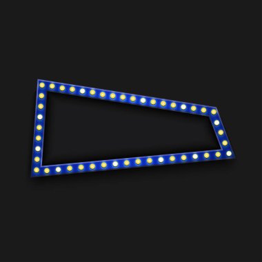 Vektör modern retro reklam panosu arka planı