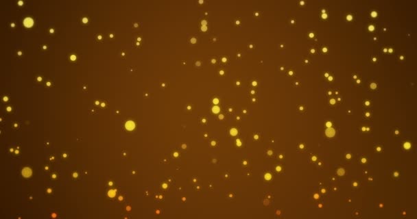 Animation - abstrakte Lichter Kreis Teilchen Bokeh Hintergrund. — Stockvideo