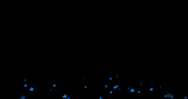 Animación - moderno como el fondo de movimiento icono azul . — Vídeos de Stock