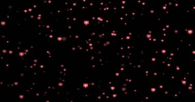 siyah arka plan üzerine pembe daire simgeleri gibi modern.