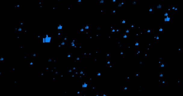 Animación - moderno como el fondo de movimiento icono azul . — Vídeo de stock