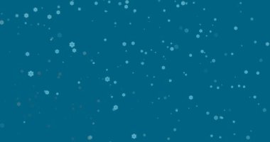 kar tanesi mavi simgeler hareketli arka plan.