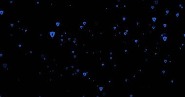 Modern kalkan mavi kutsal kişilerin resmi arka plan