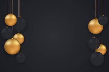 Vektör modern Noel veya 2018 Happy New Year kış tatil davetiye