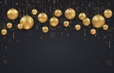 Vektör modern Noel veya 2018 Happy New Year kış tatil davetiye