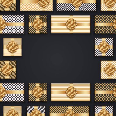 Vektör modern Noel veya 2018 Happy New Year kış tatil davetiye kartı arka plan.